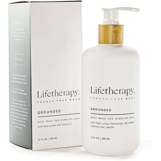 Lifetherapy Body Wash and Bubbling Bath | Sulfate Free Body Wash, Bubble Bath and Liquid Hand Soap (Grounded) - Image 1